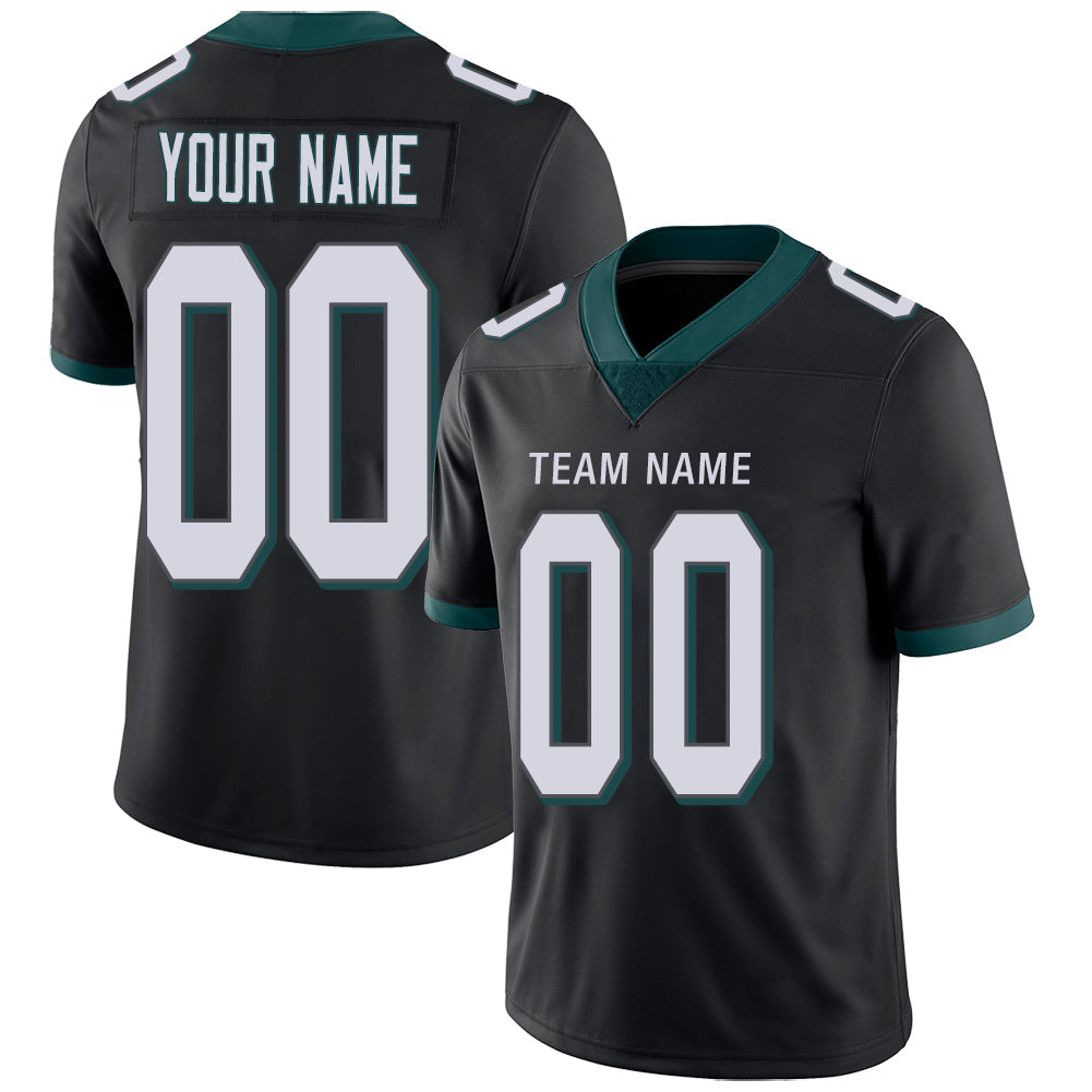 Custom Philadelphia Eagles Stitched American Football Jerseys Personalize Birthday Gifts Black Jersey