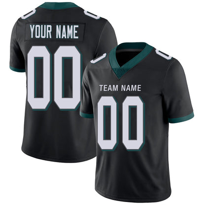 Custom Philadelphia Eagles Stitched American Football Jerseys Personalize Birthday Gifts Black Jersey