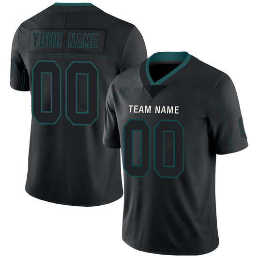 Custom Philadelphia Eagles Stitched American Football Jerseys Personalize Birthday Gifts Black Jersey