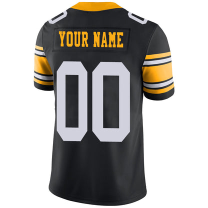 Custom Pittsburgh Steelers Stitched American Football Jerseys Personalize Birthday Gifts Black Jersey