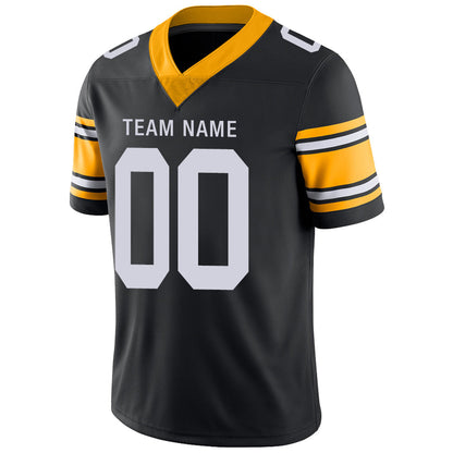 Custom Pittsburgh Steelers Stitched American Football Jerseys Personalize Birthday Gifts Black Jersey