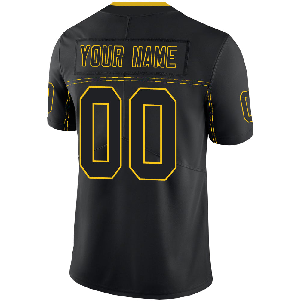 Custom Pittsburgh Steelers Stitched American Football Jerseys Personalize Birthday Gifts Black Jersey