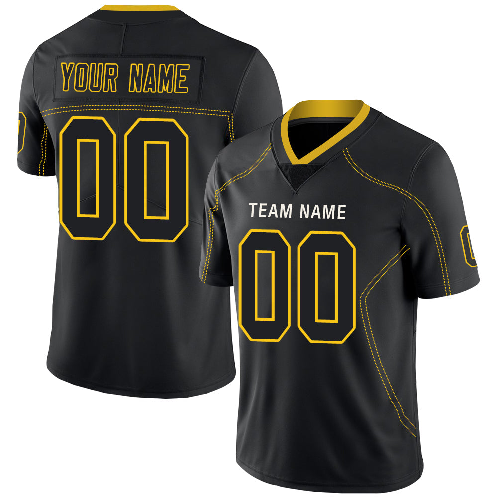 Custom Pittsburgh Steelers Stitched American Football Jerseys Personalize Birthday Gifts Black Jersey