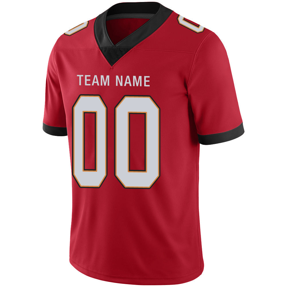 Custom TB.Buccaneers Stitched American Football Jerseys Personalize Birthday Gifts Red Jersey