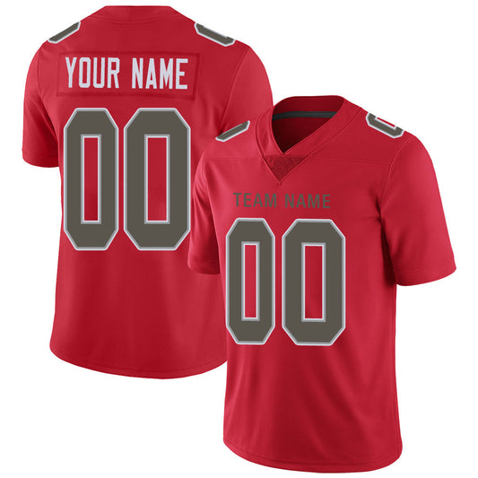 Custom TB.Buccaneers Stitched American Football Jerseys Personalize Birthday Gifts Red Jersey