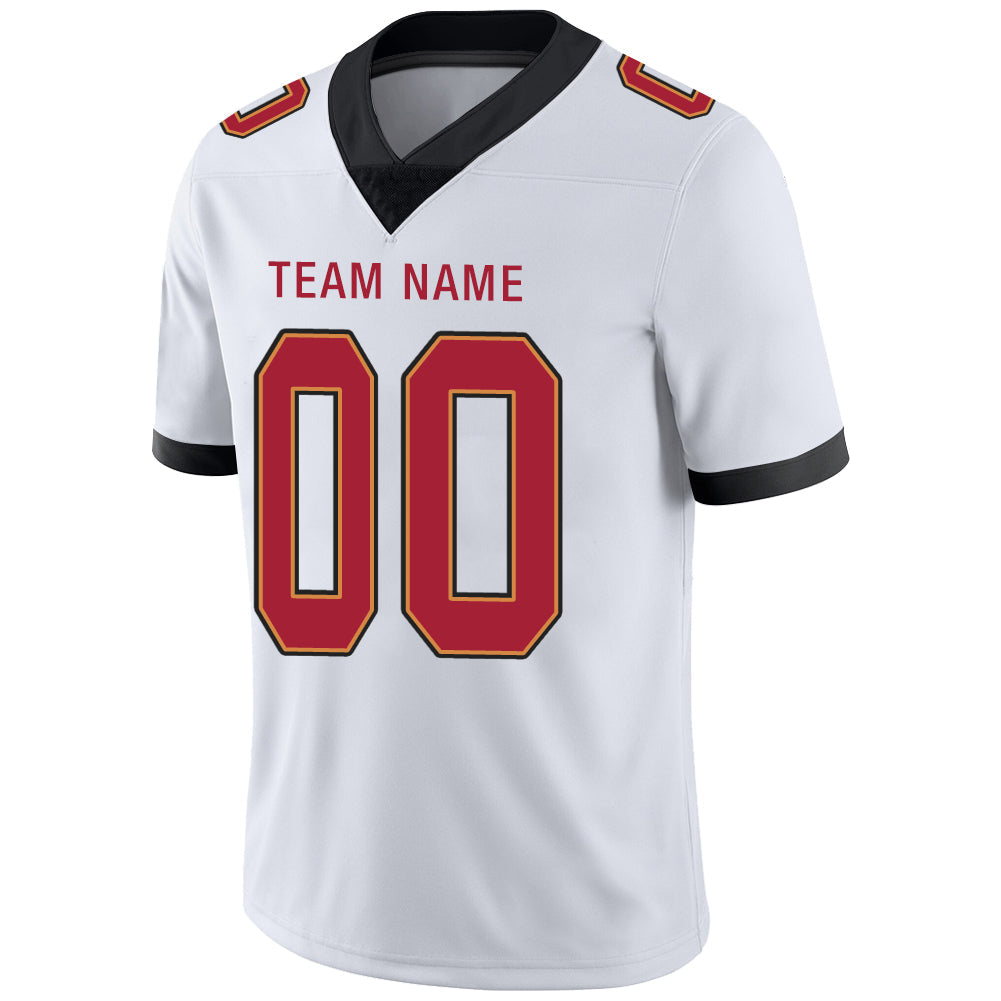 Custom TB.Buccaneers Stitched American Football Jerseys Personalize Birthday Gifts White Jersey