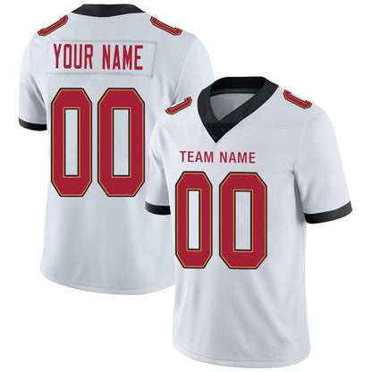 Custom TB.Buccaneers Stitched American Football Jerseys Personalize Birthday Gifts White Jersey