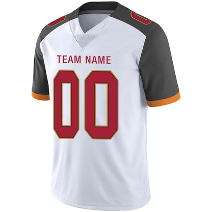 Custom TB.Buccaneers Stitched American Football Jerseys Personalize Birthday Gifts White Jersey