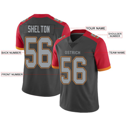 Custom TB.Buccaneers Stitched American Football Jerseys Personalize Birthday Gifts Black Jersey