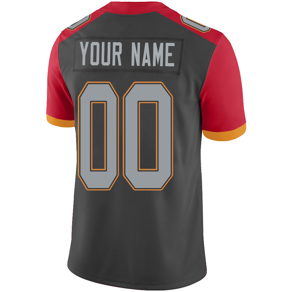 Custom TB.Buccaneers Stitched American Football Jerseys Personalize Birthday Gifts Black Jersey