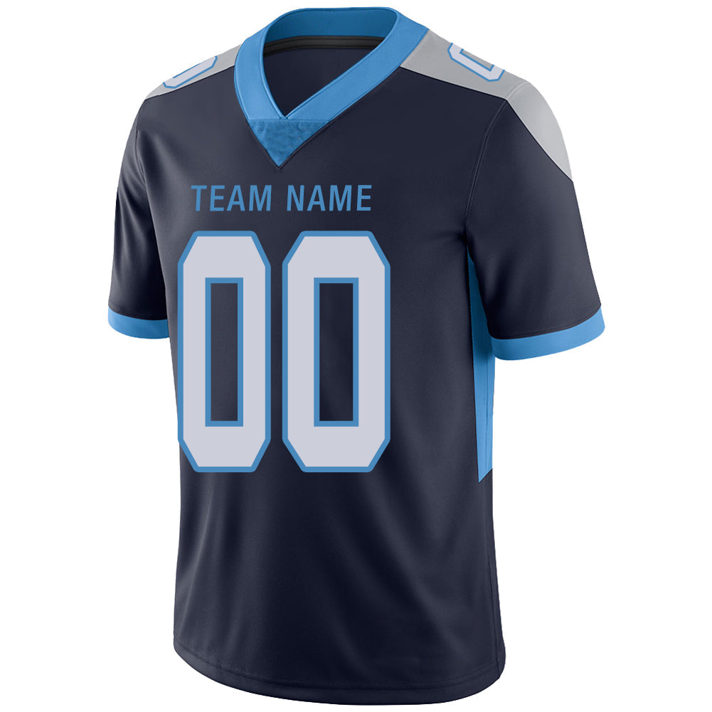 Custom T.Titans Stitched American Football Jerseys Personalize Birthday Gifts Navy Jersey