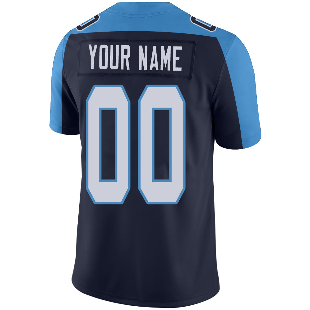 Custom T.Titans Stitched American Football Jerseys Personalize Birthday Gifts Navy Jersey