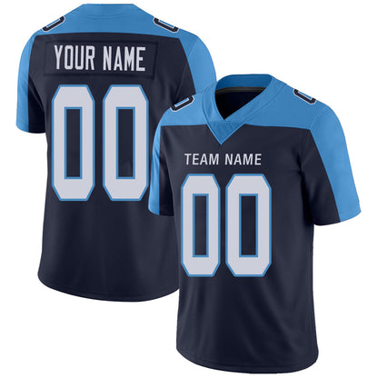 Custom T.Titans Stitched American Football Jerseys Personalize Birthday Gifts Navy Jersey