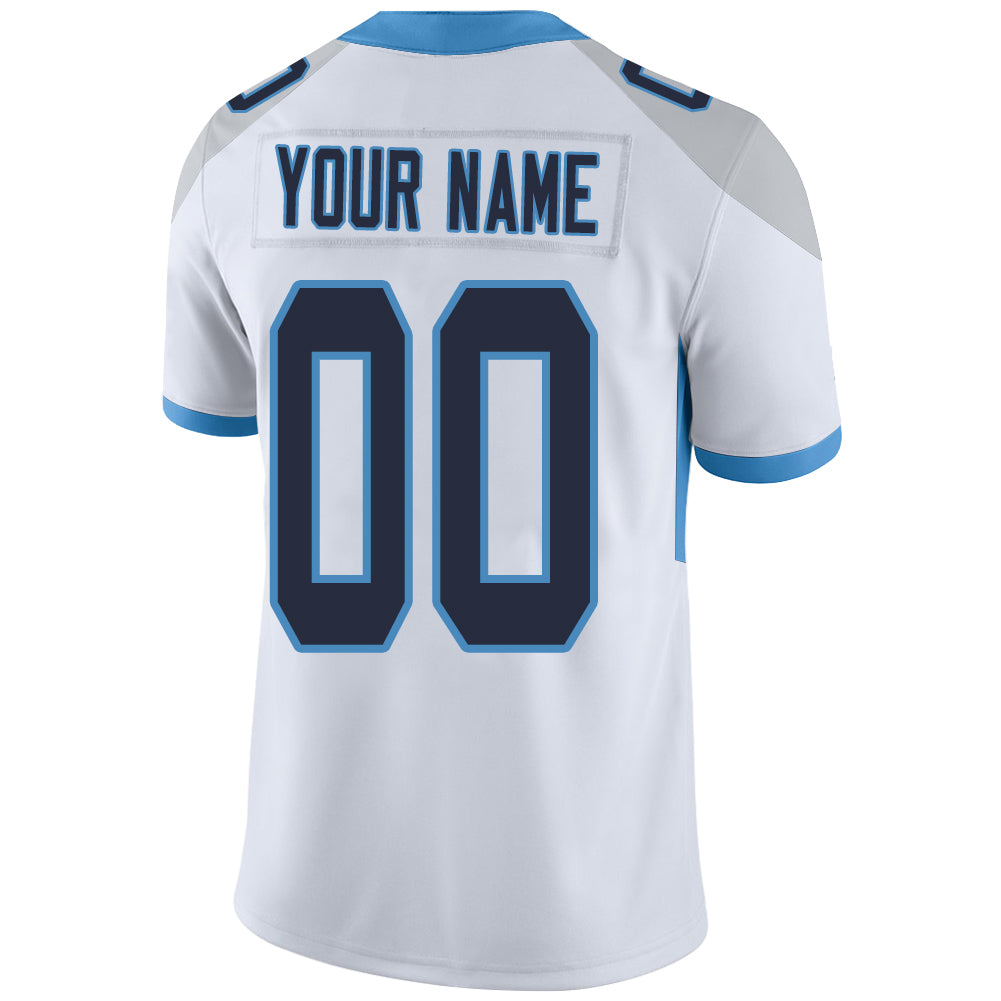 Custom T.Titans Stitched American Football Jerseys Personalize Birthday Gifts White Jersey