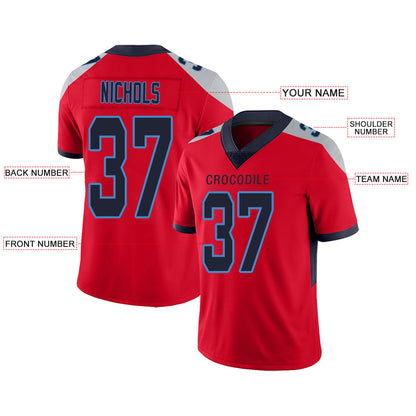 Custom T.Titans Stitched American Football Jerseys Personalize Birthday Gifts Red Jersey