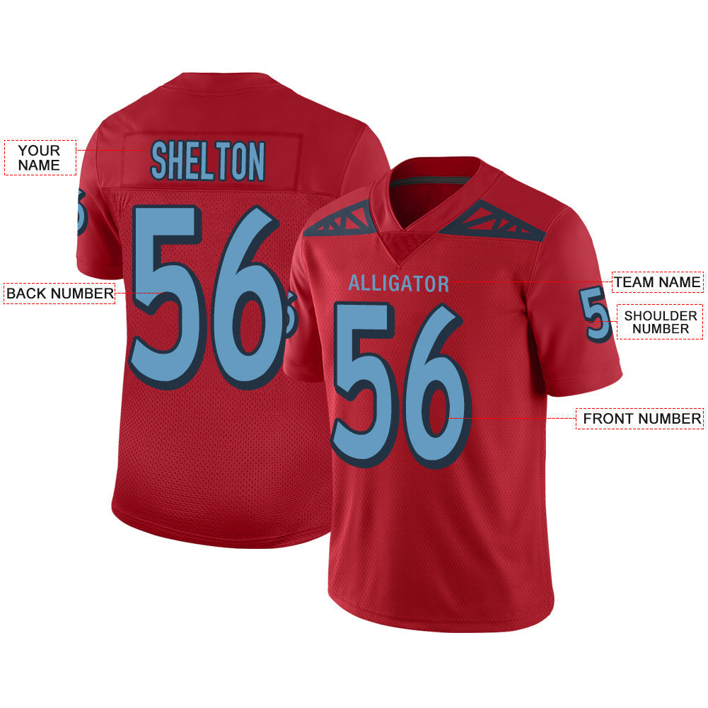 Custom T.Titans Stitched American Football Jerseys Personalize Birthday Gifts Red Jersey