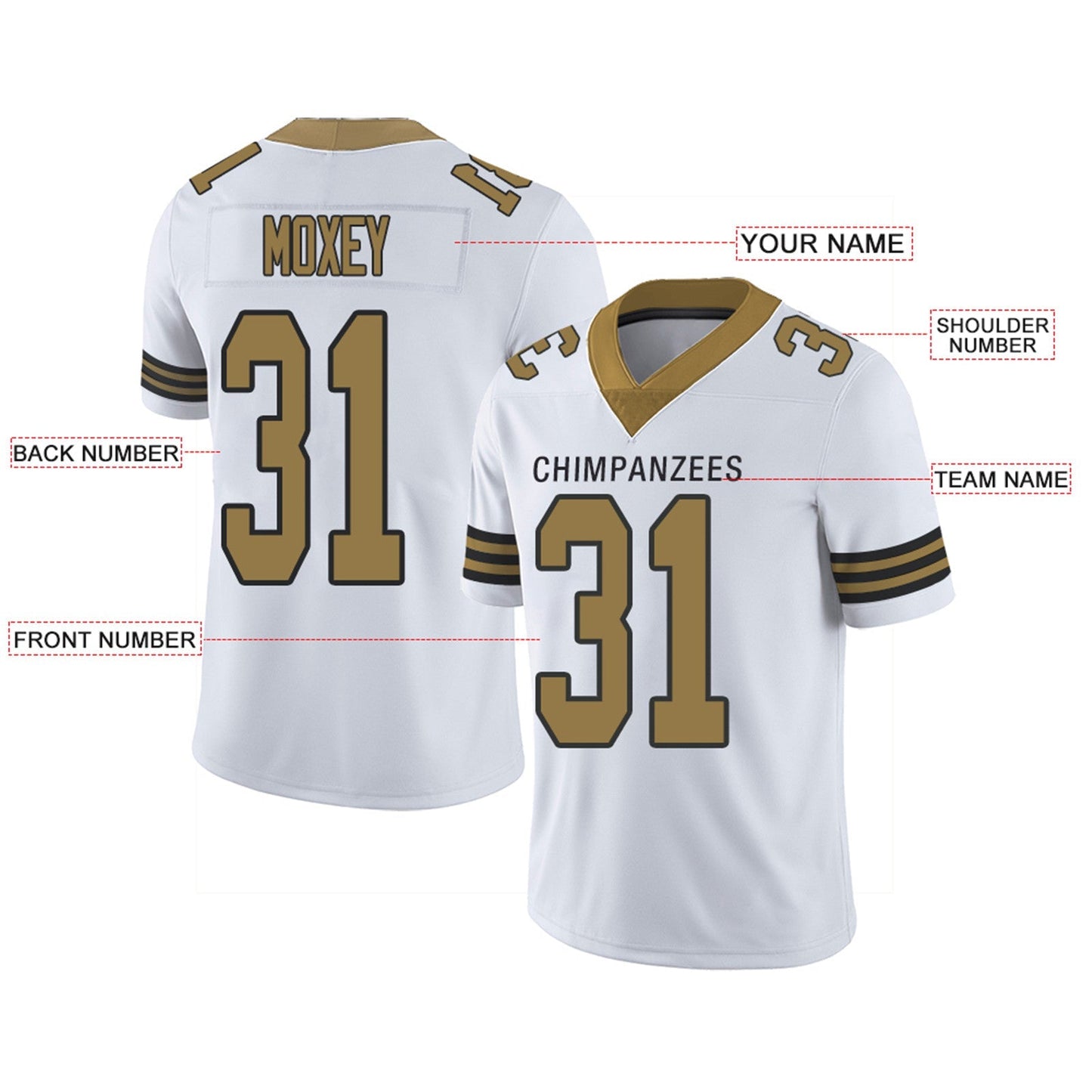 Custom NO.Saints Football Jerseys Team Player or Personalized Design Your Own Name for Men's Women's Youth Jerseys Black